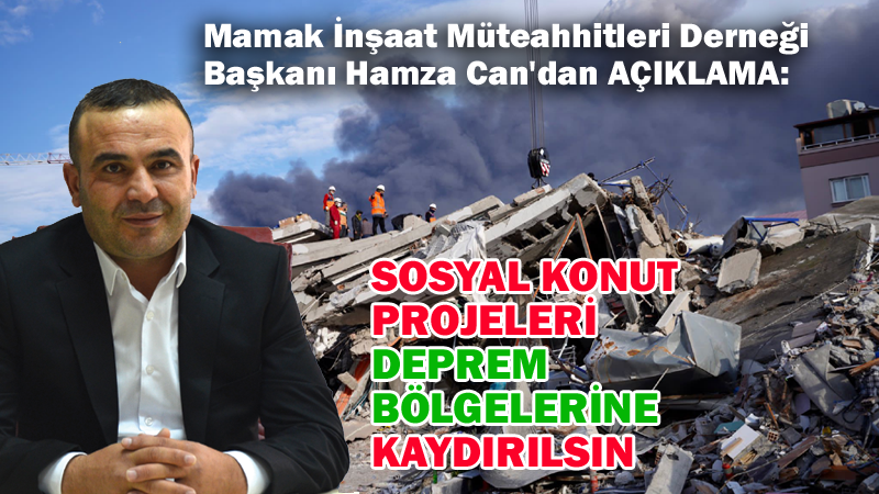 Hamza Can'dan Çok Önemli Deprem Açıklaması
