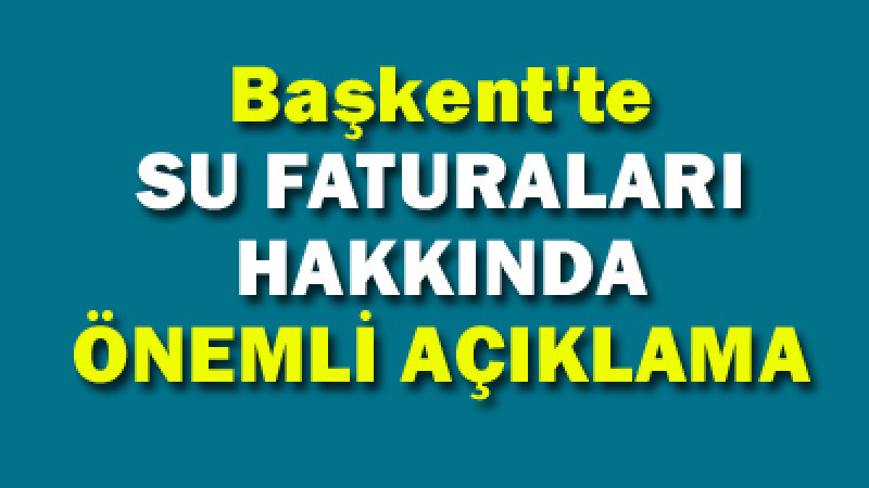 ASKİ'den Su Sayaçlarıyla İlgili Önemli Açıklama