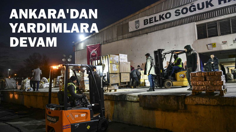 Ankara Büyükşehir Belediyesi'nin Yardımları Devam Ediyor