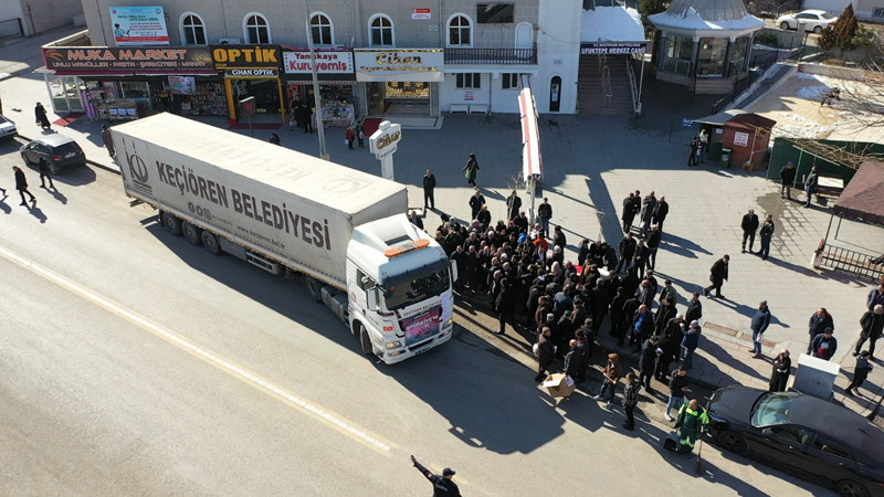 Keçiören Belediyesi'nden Malatya'ya Yardım TIR'ı