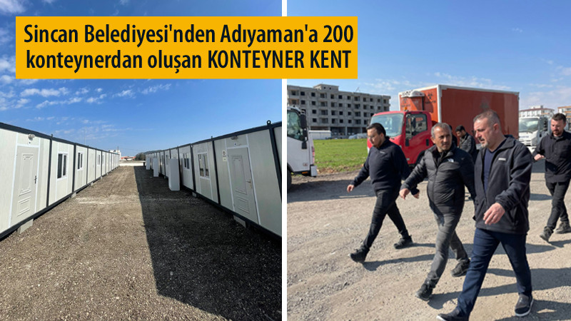 Murat Ercan Adıyaman'da Konteyner Kentte