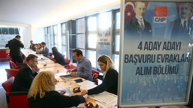CHP Genel Merkezi'nde Aday Adaylığı Yoğunluğu