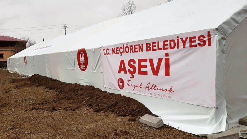 Keçiören Belediyesi'nden Deprem Bölgelerine İftar Çadırı