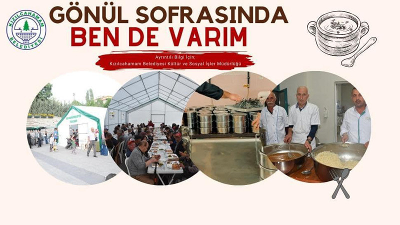 Kızılcahamam Belediyesi İftar Çadırını Kurdu