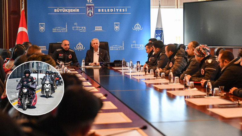 Başkentli Motokuryeler Mansur Yavaş ile Buluştu