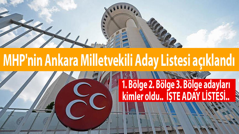 MHP'nin Ankara Milletvekili Adayları Belli Oldu