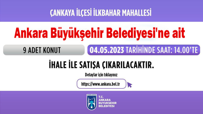 Büyükşehir Belediyesi 9 Adet Taşınmazını Satıyor