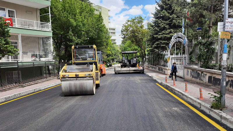 Çankaya Belediyesi Asfalt Sezonuna Başladı