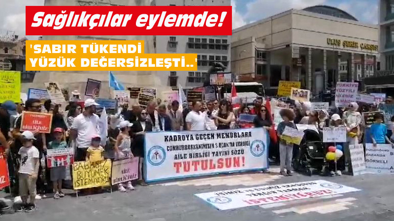 Sağlıkçılardan Yüzük Atma Etkinliği