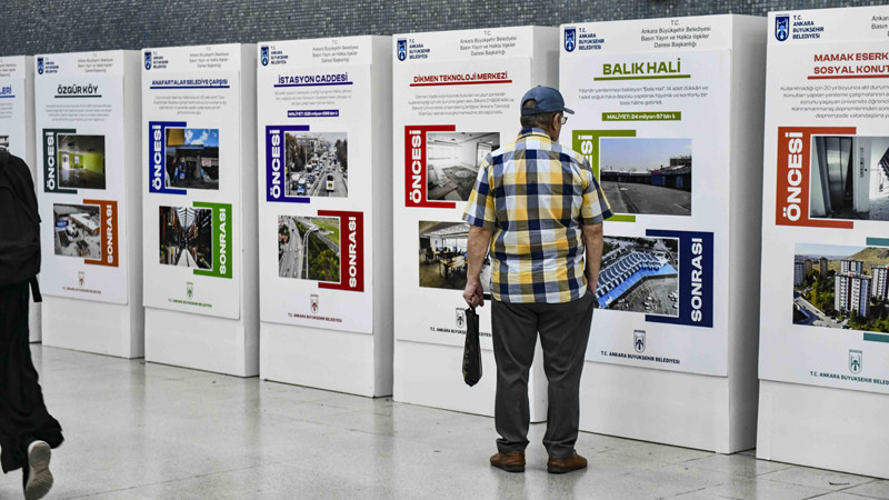 Kızılay Metrosunda 'Ankara'nın Öncesi ve Sonrası' Sergisi