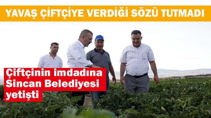 Sincan Çiftçisinden Mansur Yavaş'a Büyük Tepki