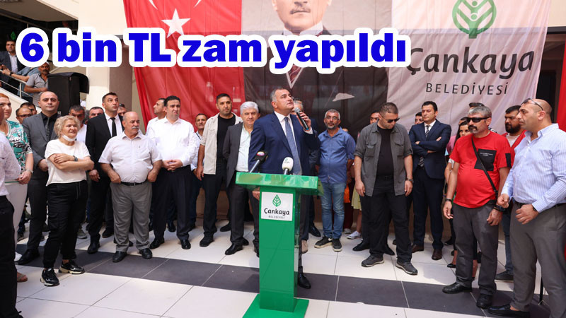 Çankaya Belediyesi'nde İşçi Maaşlarına Zam
