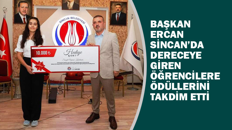 Sincan'da Dereceye Giren Öğrenciler Ödüllendirildi