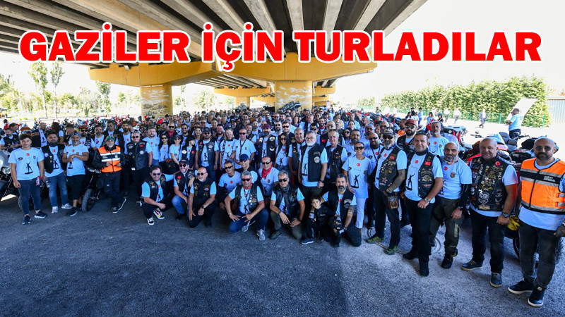 Gaziler İçin başkentte motosiklet turu