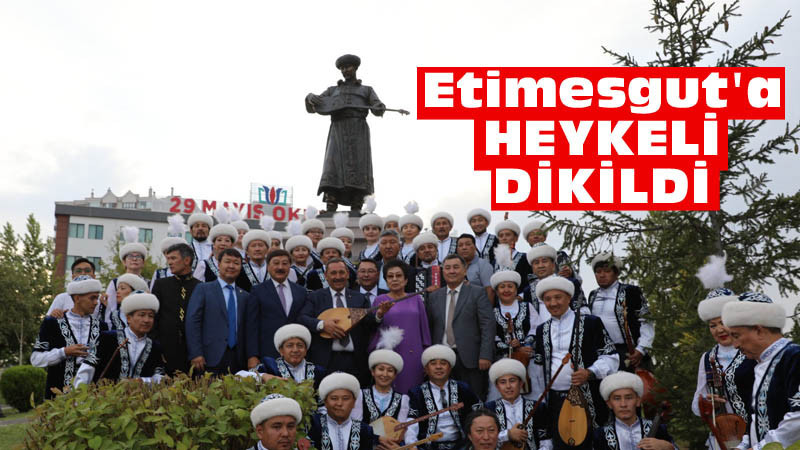 Etimesgut'a Tattimbet Kazangapuli'nin Heykeli Dikildi