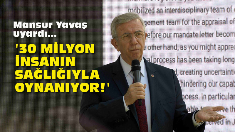 Mansur Yavaş, Tatlar Atıksu Arıtma Tesisleriyle İlgili Uyardı