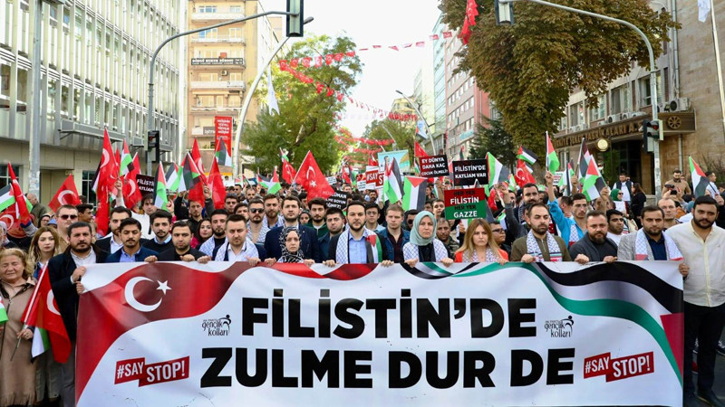 AK Parti Ankara Gençlik Kolları'ndan Filistin'e Destek