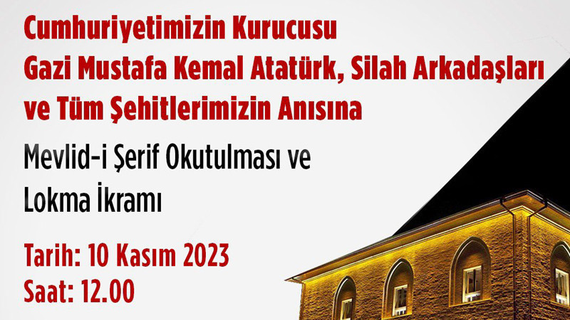 Hacı Bayram'da Atatürk İçin Mevlid Okutulacak