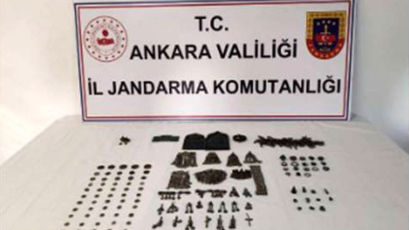 Ayaş'ta Jandarma'dan Tarihi Eser Operasyonu