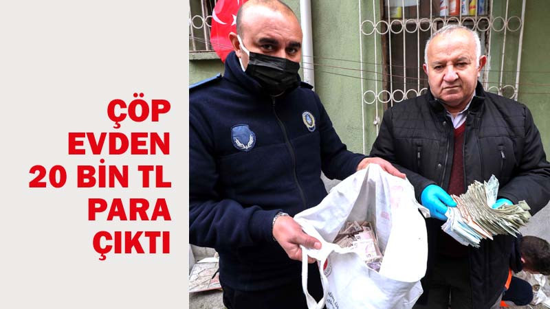 Yenimahalle'de ki Çöp Evden 3 Ton Çöp 20 Bin TL Para