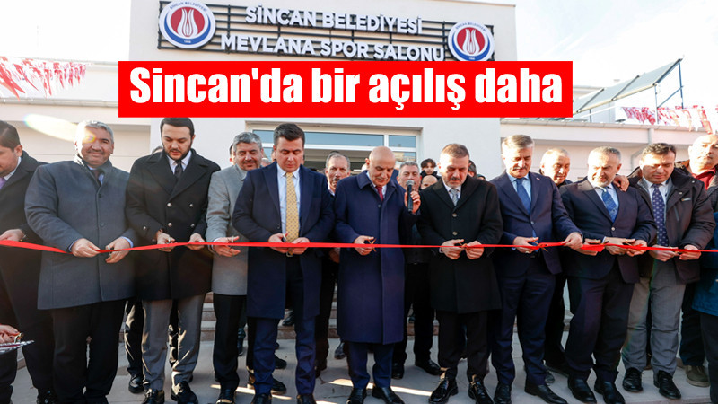 Sincan Mevlana Spor Kompleksi Hizmete Açıldı