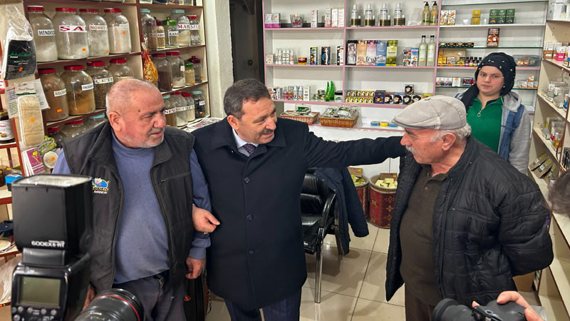 Enver Demirel Esnafları Ziyaret Ediyor