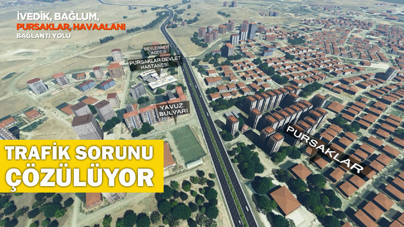 İvedik-Hurdacılar-Havaalanı Bağlantı Yolu Yapılıyor