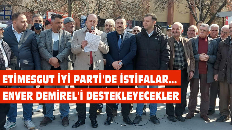 İYİ Parti'den İstifa Ederek Enver Demirel'e Destekleme Kararı Aldılar