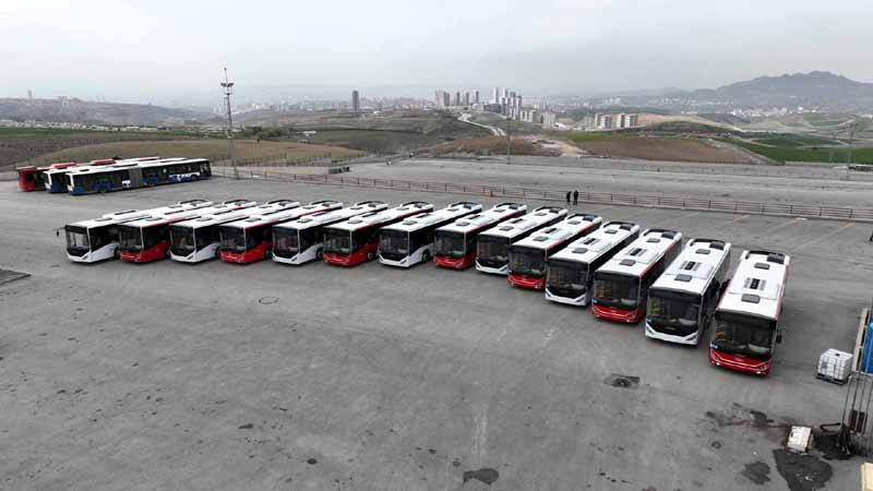 Ankara Büyükşehir Belediyesi 16 Yeni Otobüs Aldı