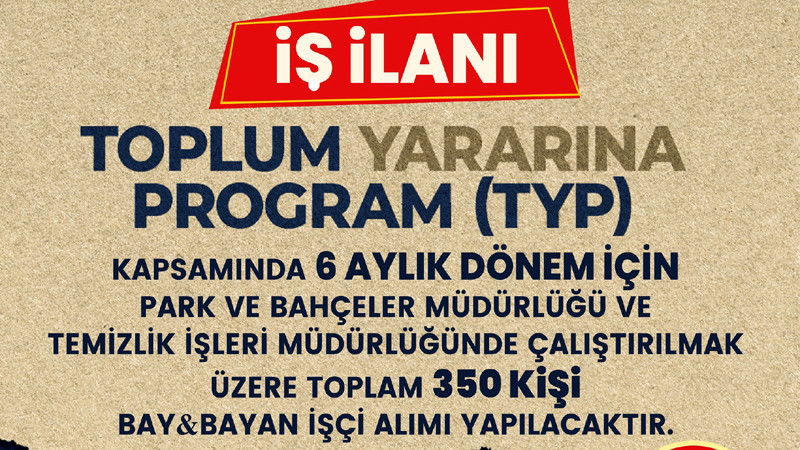 Pursaklar Belediyesi 350 İşçi Alımı Yapacak