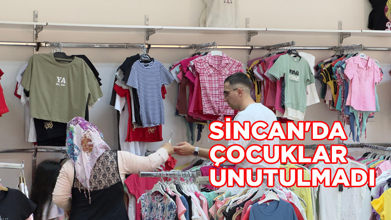 Sincan'da Çocuklar Bu Bayramda da Unutulmadı