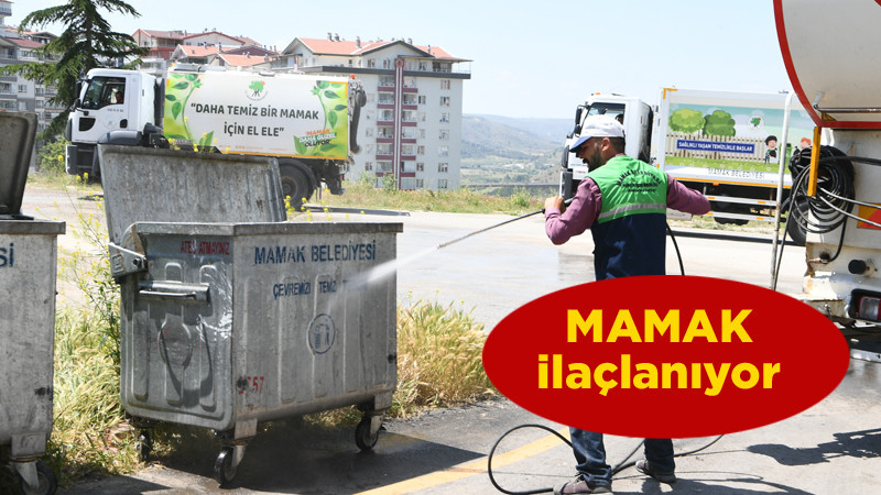 Mamak'ta İlaçlama Çalışmalarına Devam