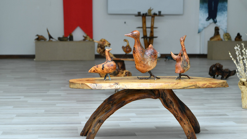 Mamak'ta Kurumuş Ağaç Köklerinden Sanat