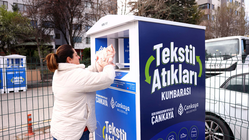 Çankaya'da Tekstil Atıkları İçin Yeni Kumbaralar