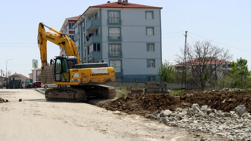 Haymana'da Kaldırım Çalışmaları Devam Ediyor