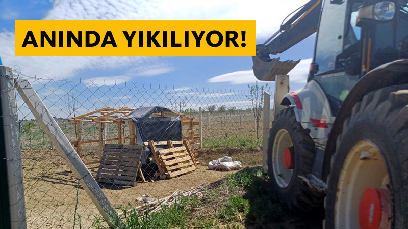 Mamak'ta Kaçak Yapılara Anında Müdahale