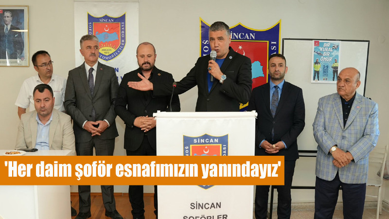 MHP Ankara  İl Başkanı'ndan Sincan Şoförler Odası'na Ziyaret