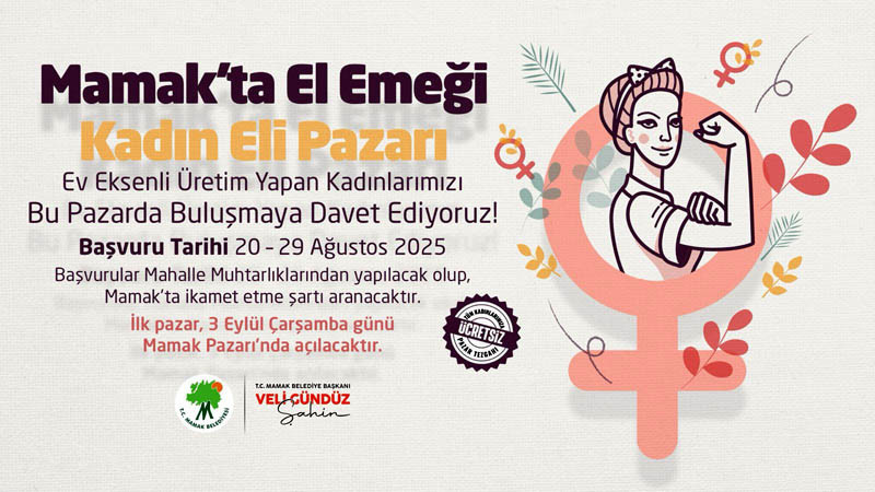 Mamak'ta El Emeği KADIN ELİ PAZARI Kuruluyor
