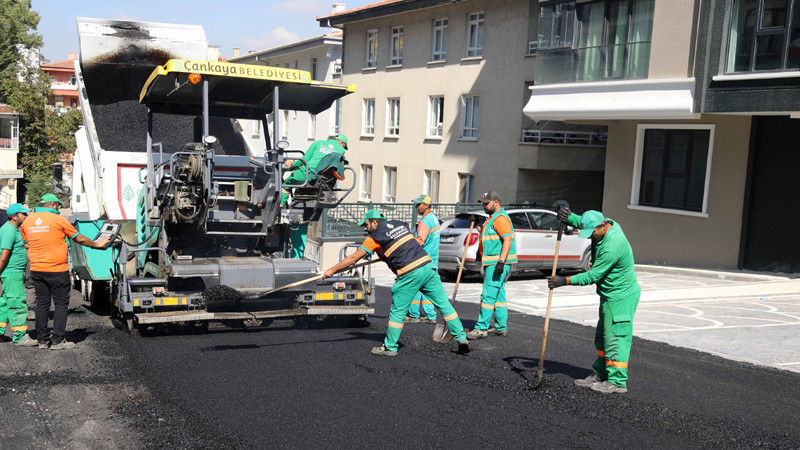Çankaya Belediyesi'nden Asfalt Çalışması