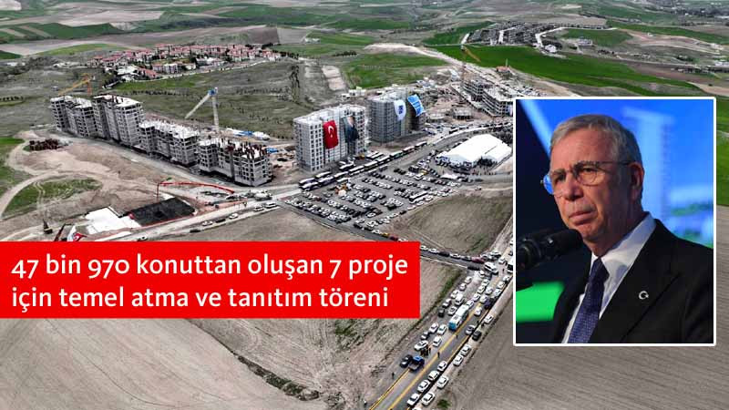 Mansur Yavaş Ankara'da 7 Projesini Tanıttı