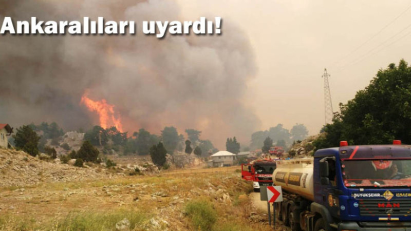 Ankara İtfaiyesi Ankaralıları Uyardı!