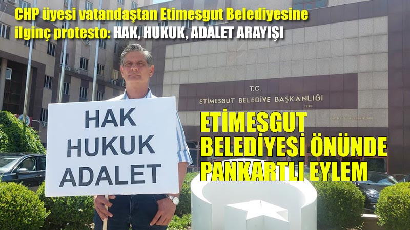 Etimesgut Belediyesi Önünde Protesto Eylemi