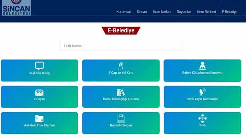 Sincan Belediyesi'nden Vatandaşın İşi Kolaylaştıracak Hizmetler