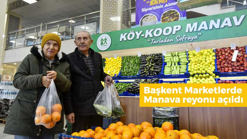 Başkent Marketlerde Manav Reyonu Açıldı