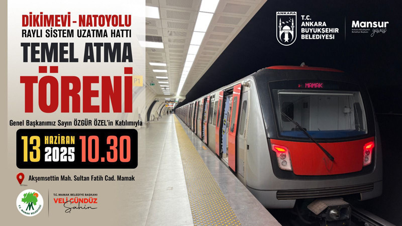 Mamak Metrosunun Temeli Atılıyor