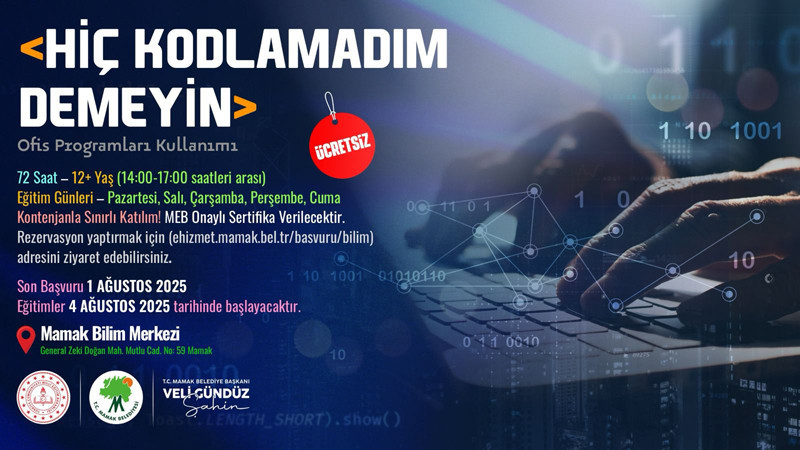 Mamak'ta Gençlere Ücretsiz Ofis Programları
