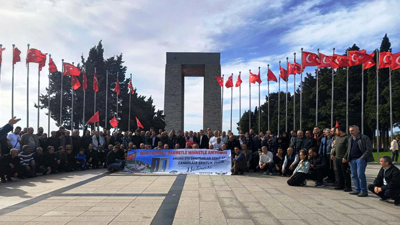 Ankara Oto Sanatkarları'ndan Anlamlı Çanakkale Gezisi