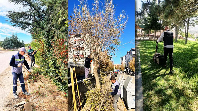 Kahramankazan Parklarına Bakım ve Onarım Yapılıyor