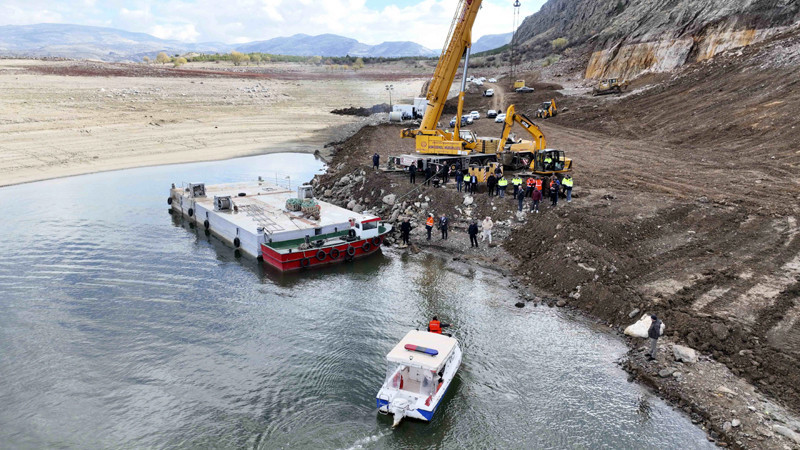 Çamlıdere Barajına Yüzer Pompa Sistemi Kuruluyor