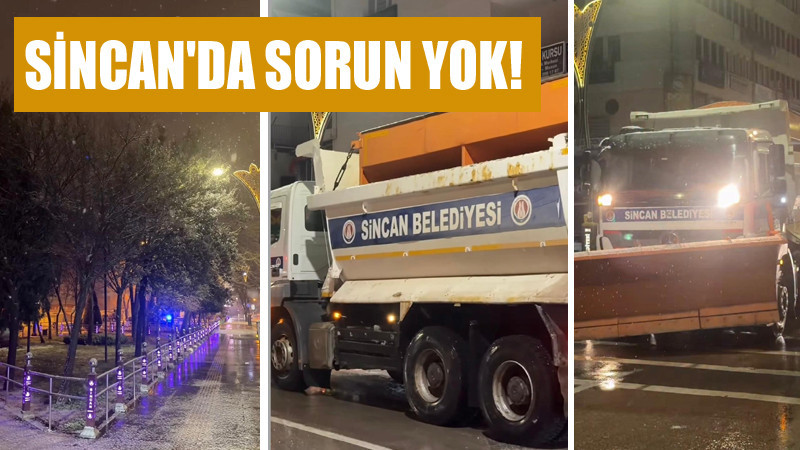 Sincan Belediyesi'nden Kar Teyakkuzu